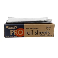 Aluminiumfolie - Pre-cut - 27cm x 30cm - 500 st/ds.