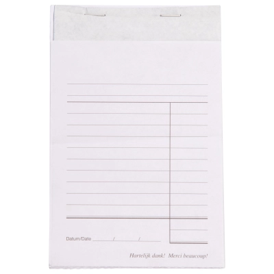 Kassablok - Carbonpapier - Ongenummerd